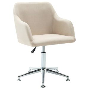 Swivel Office Chair Fabric – Cream