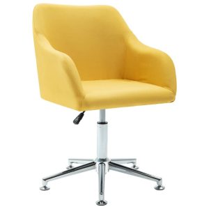 Swivel Office Chair Fabric – Yellow