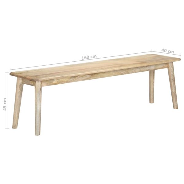 Bench 160 cm Solid Mango Wood