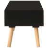 Broughton TV Cabinet Black 120x35x35 cm Solid Pinewood