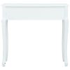 Console Table White 80x40x74 cm Wood