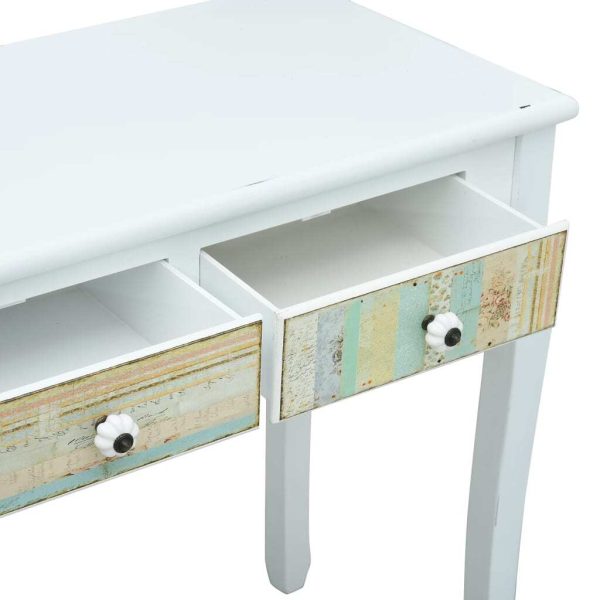 Console Table White 80x40x74 cm Wood