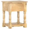 Clemmons Bedside Cabinet 40x35x50 cm Solid Mango Wood