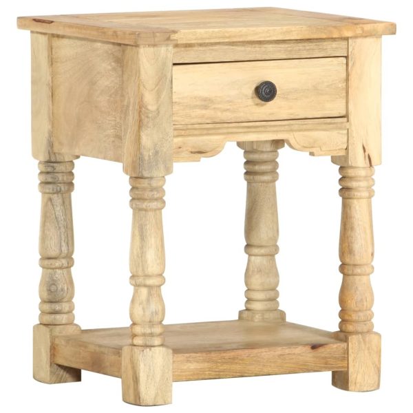 Clemmons Bedside Cabinet 40x35x50 cm Solid Mango Wood