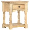 Clemmons Bedside Cabinet 40x35x50 cm Solid Mango Wood