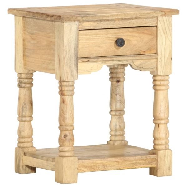 Clemmons Bedside Cabinet 40x35x50 cm Solid Mango Wood