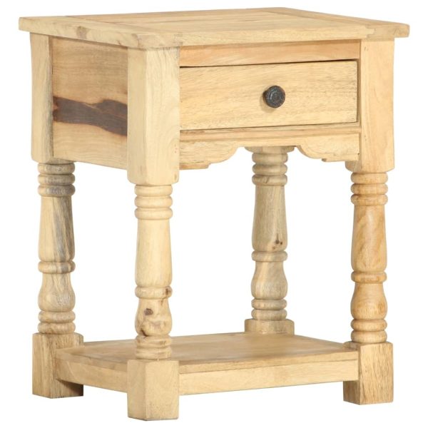 Clemmons Bedside Cabinet 40x35x50 cm Solid Mango Wood