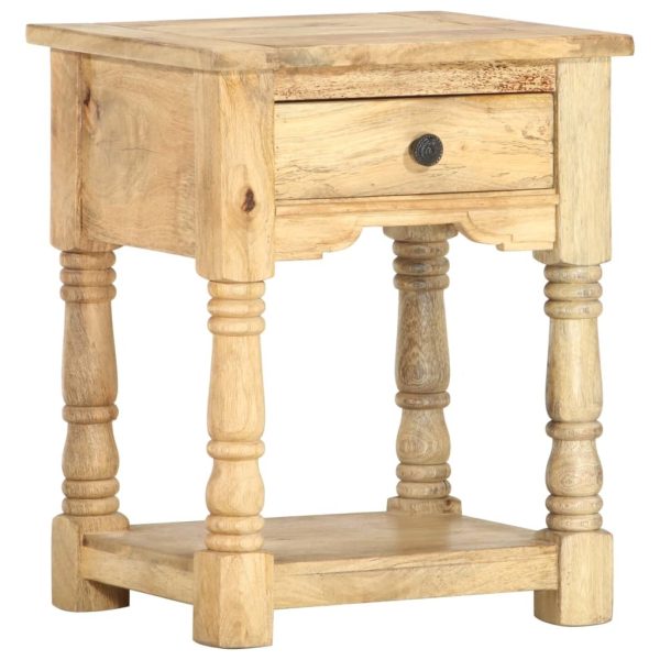 Clemmons Bedside Cabinet 40x35x50 cm Solid Mango Wood