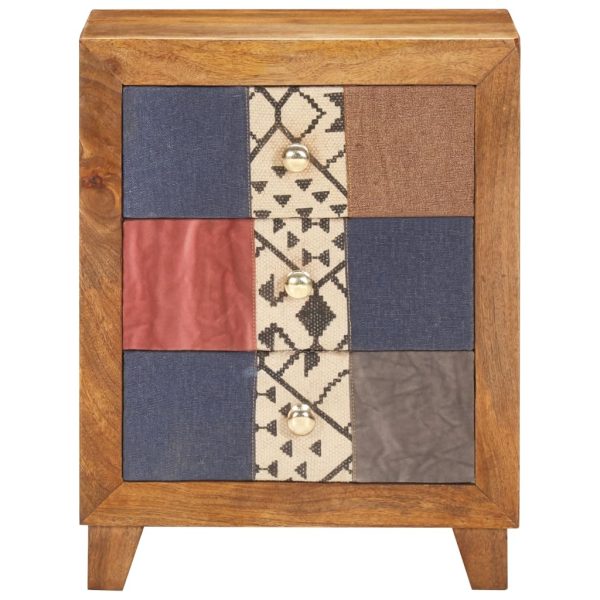 Quincy Bedside Cabinet 40x30x50 cm Solid Mango Wood