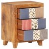 Quincy Bedside Cabinet 40x30x50 cm Solid Mango Wood