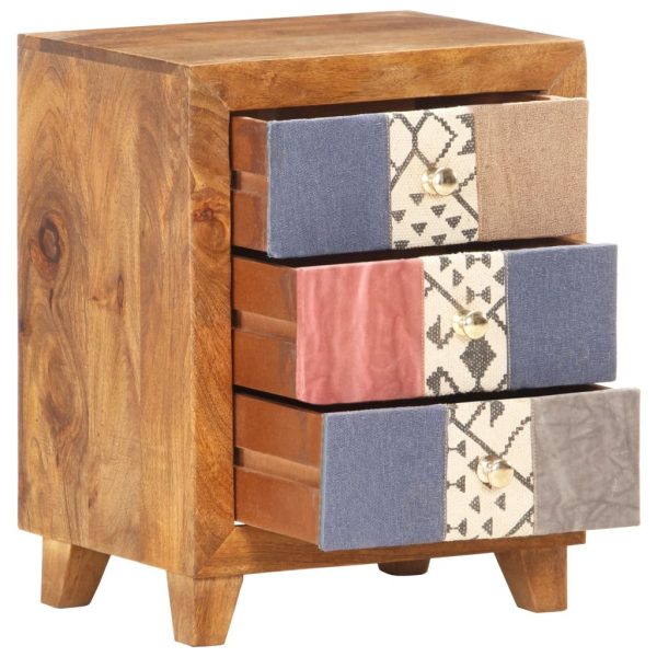 Quincy Bedside Cabinet 40x30x50 cm Solid Mango Wood