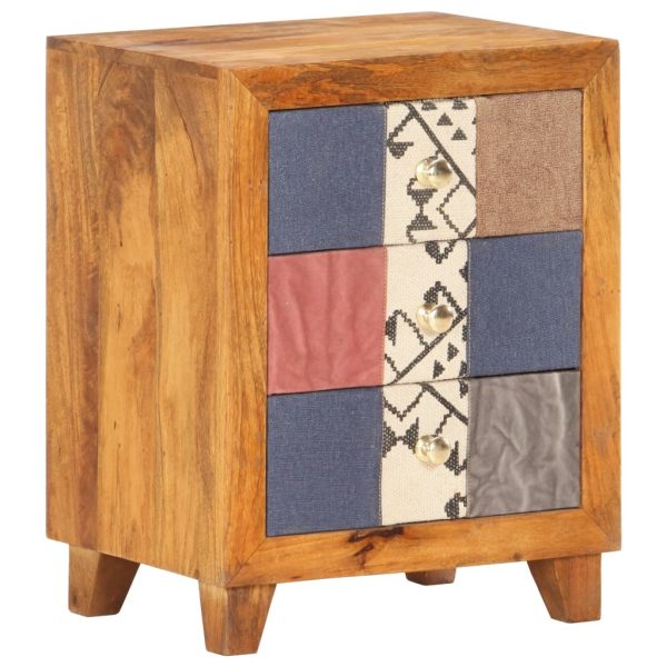 Quincy Bedside Cabinet 40x30x50 cm Solid Mango Wood