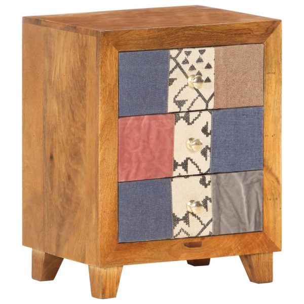 Quincy Bedside Cabinet 40x30x50 cm Solid Mango Wood