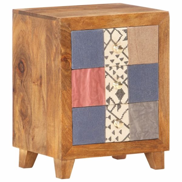 Quincy Bedside Cabinet 40x30x50 cm Solid Mango Wood