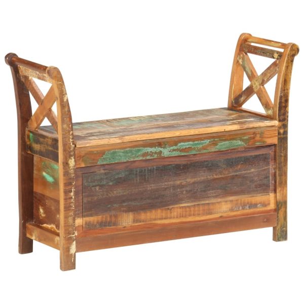 Hall Bench 103x33x72 cm Solid Reclaimed Wood