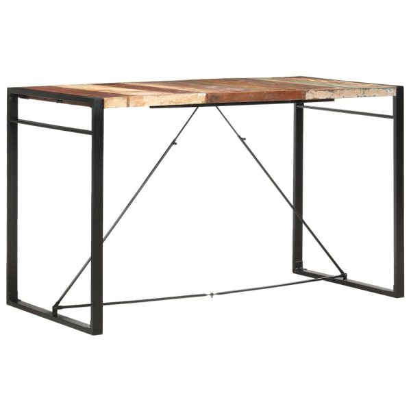 Bar Table Solid Mango Wood – 180x90x110 cm, MULTICOLOUR