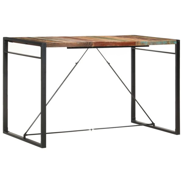 Bar Table Solid Mango Wood – 180x90x110 cm, MULTICOLOUR