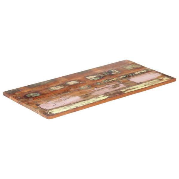 Rectangular Table Top 60×120 cm 25-27 mm Solid Reclaimed Wood