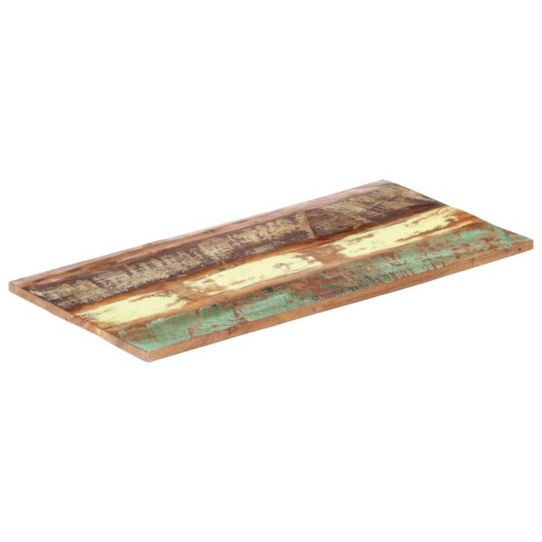 Rectangular Table Top 60×120 cm 25-27 mm Solid Reclaimed Wood