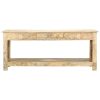 Coffee Table 110x50x45 cm Hand Painted Solid Mango Wood