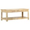 Coffee Table 110x50x45 cm Hand Painted Solid Mango Wood