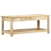 Coffee Table 110x50x45 cm Hand Painted Solid Mango Wood