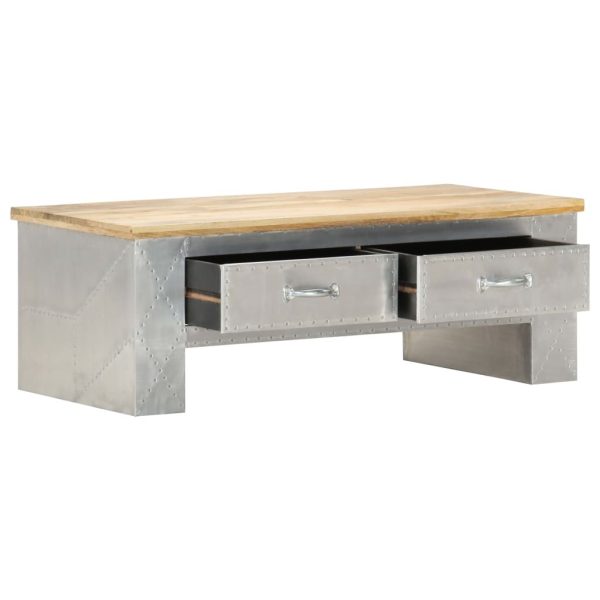 Aviator Coffee Table 100x50x36 cm Solid Mango Wood