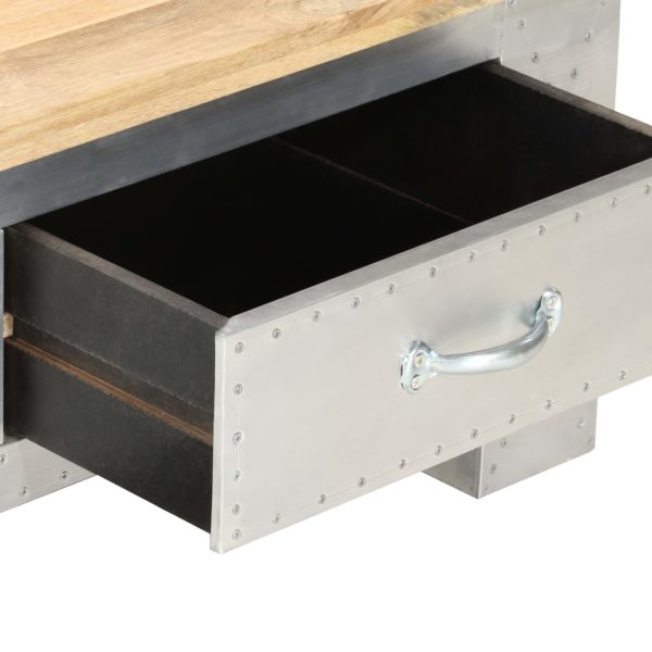 Aviator Coffee Table 100x50x36 cm Solid Mango Wood