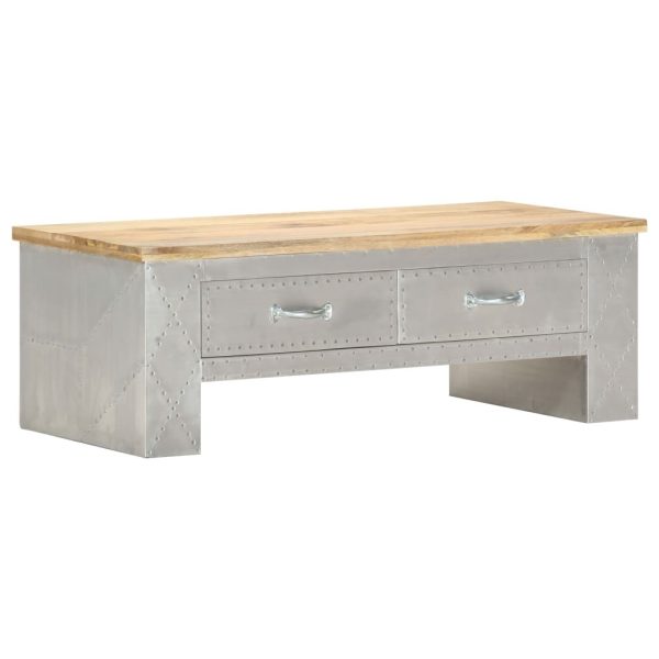 Aviator Coffee Table 100x50x36 cm Solid Mango Wood