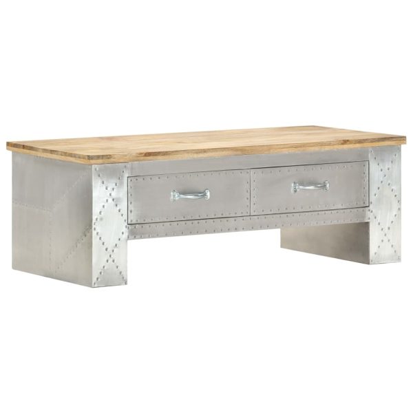 Aviator Coffee Table 100x50x36 cm Solid Mango Wood
