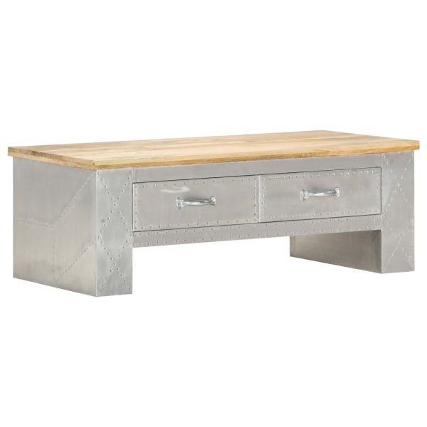 Aviator Coffee Table 100x50x36 cm Solid Mango Wood