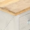 Prairie Aviator Bedside Cabinet 40x30x50 cm Solid Mango Wood