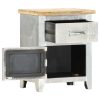 Prairie Aviator Bedside Cabinet 40x30x50 cm Solid Mango Wood