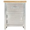 Prairie Aviator Bedside Cabinet 40x30x50 cm Solid Mango Wood