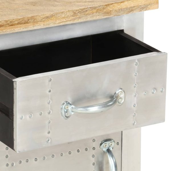 Prairie Aviator Bedside Cabinet 40x30x50 cm Solid Mango Wood