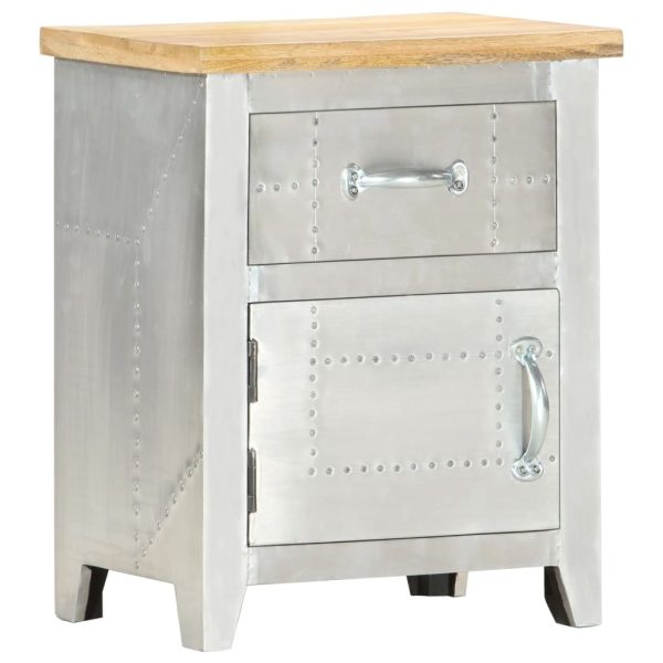 Prairie Aviator Bedside Cabinet 40x30x50 cm Solid Mango Wood