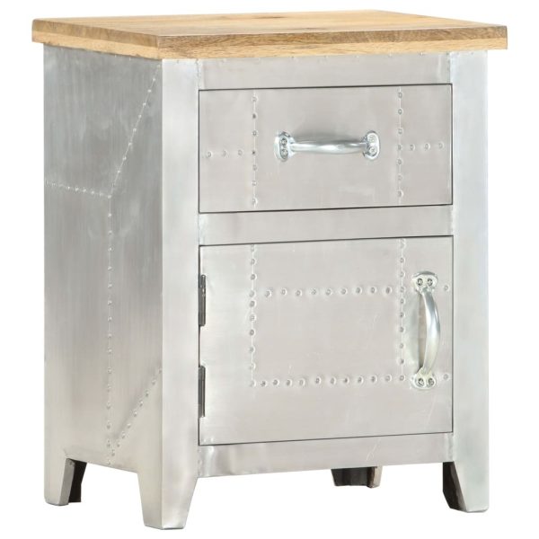 Prairie Aviator Bedside Cabinet 40x30x50 cm Solid Mango Wood