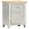 Prairie Aviator Bedside Cabinet 40x30x50 cm Solid Mango Wood