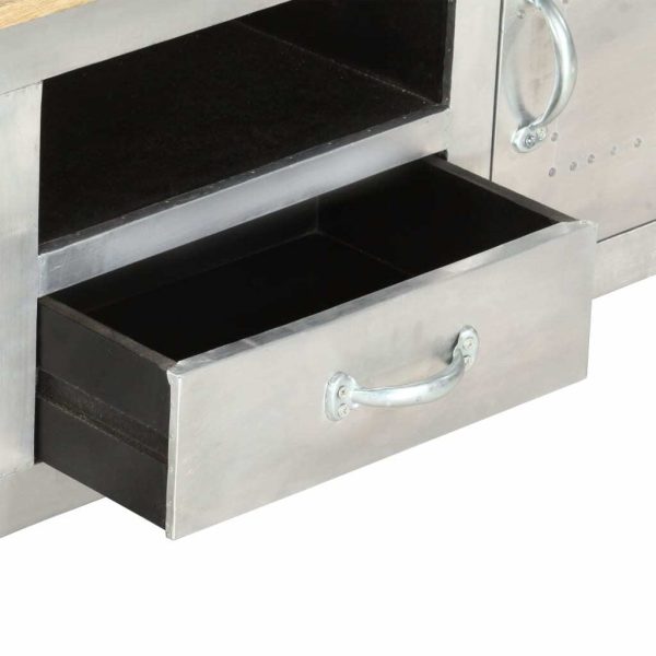Erlanger Aviator TV Cabinet 120x30x40 cm Solid Mango Wood