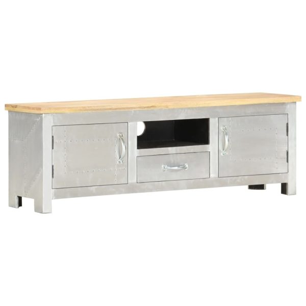 Erlanger Aviator TV Cabinet 120x30x40 cm Solid Mango Wood