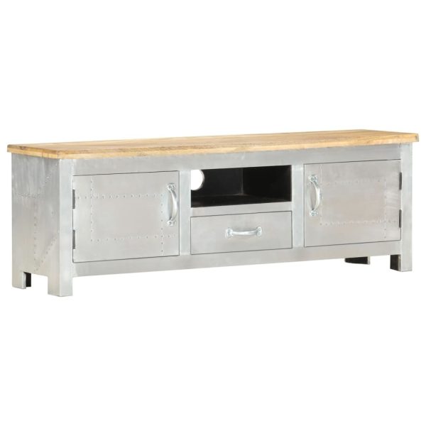 Erlanger Aviator TV Cabinet 120x30x40 cm Solid Mango Wood