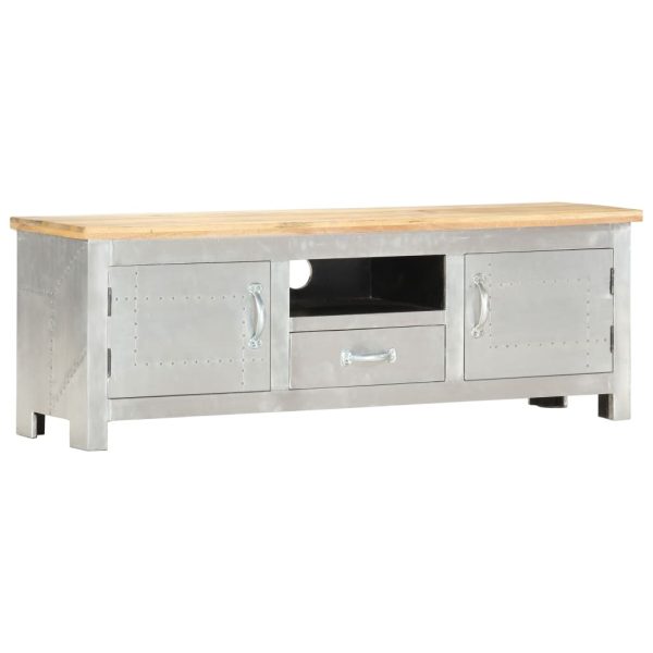 Erlanger Aviator TV Cabinet 120x30x40 cm Solid Mango Wood