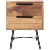 Vidalia Bedside Cabinet 40x30x50 cm Solid Sheesham Wood