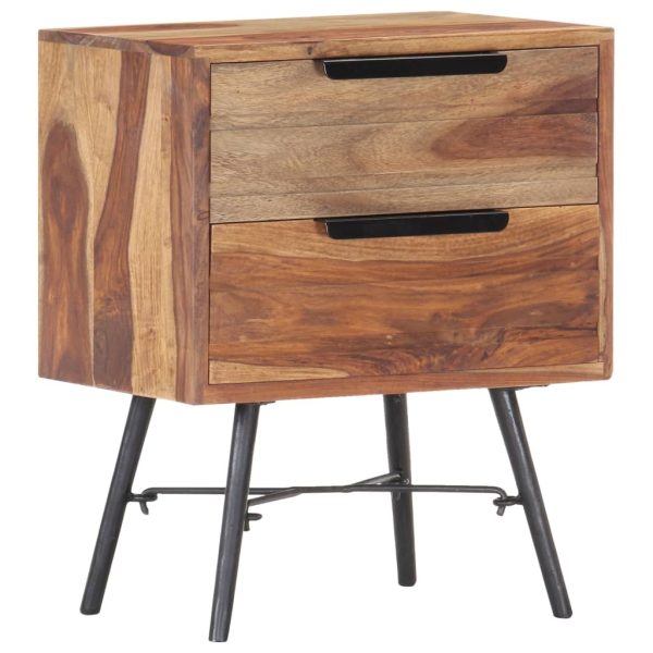 Vidalia Bedside Cabinet 40x30x50 cm Solid Sheesham Wood