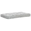 Pallet Sofa Cushion Light Grey Fabric Patchwork