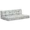 Pallet Sofa Cushion Light Grey Fabric Patchwork