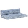 Pallet Sofa Cushion Indigo Fabric Patchwork