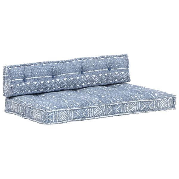 Pallet Sofa Cushion Indigo Fabric Patchwork