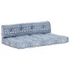 Pallet Sofa Cushion Indigo Fabric Patchwork