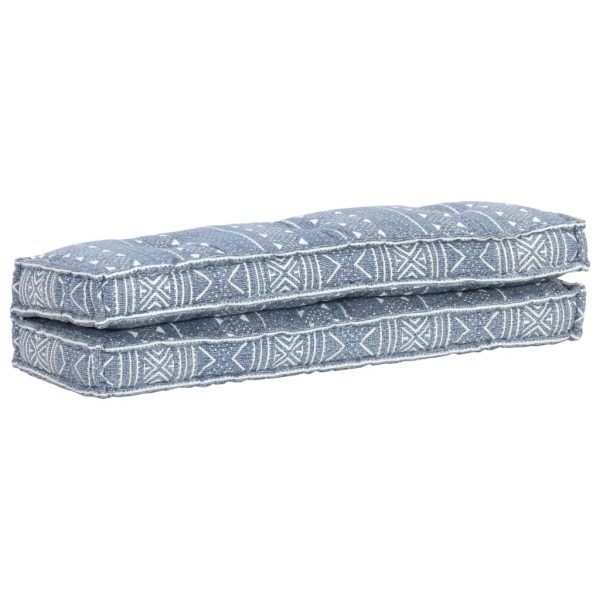 Pallet Sofa Cushion Indigo Fabric Patchwork